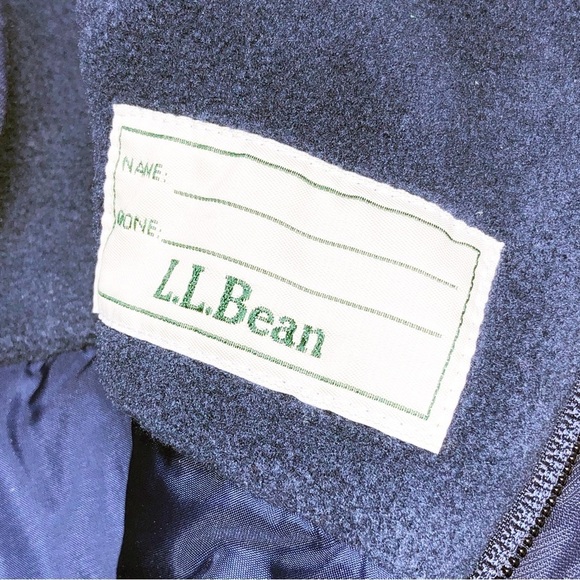 LL Bean Navy Blue Infant Snowsuit Cold Buster Snow Bibs Zip Fleece Lined 6-12M - Picture 6 of 10